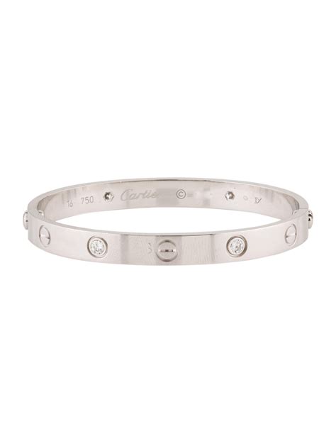 cartier 4 diamond love bracelet|cartier love bracelet price euro.